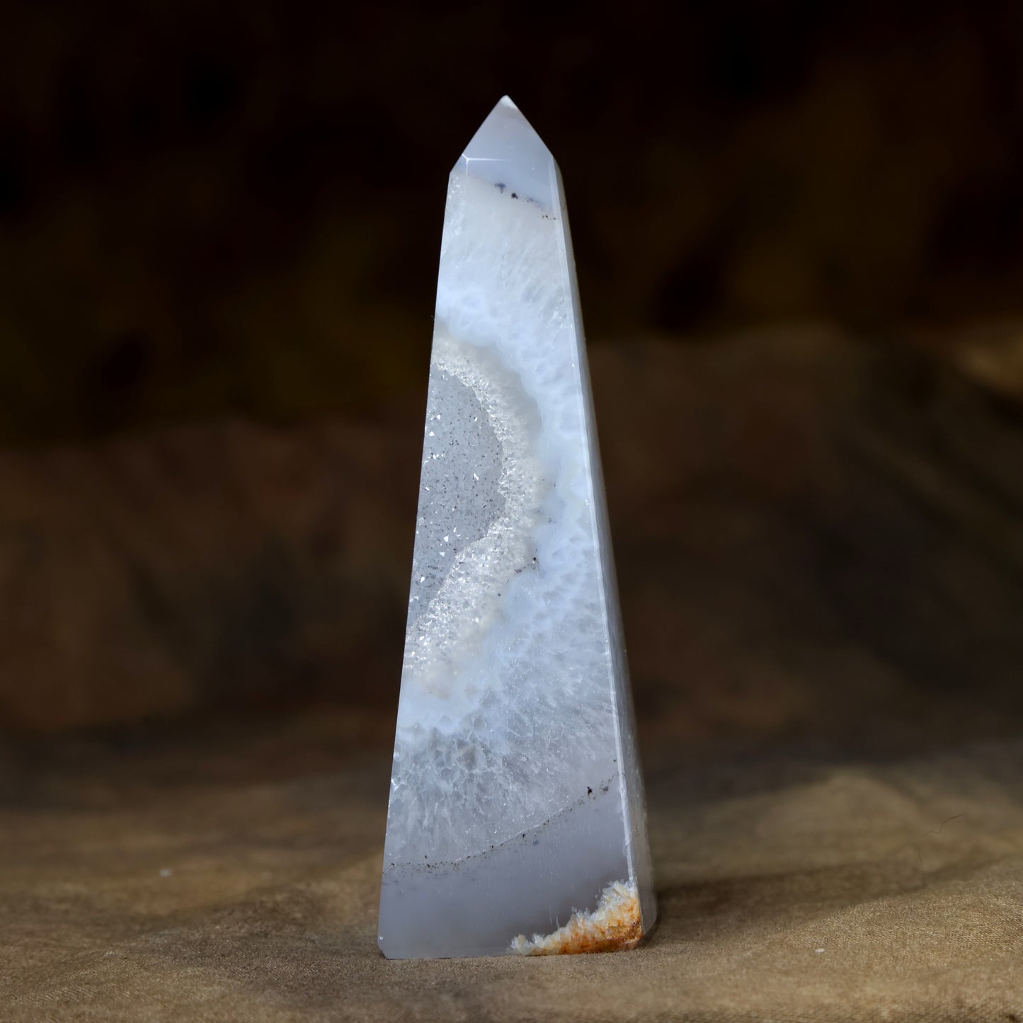 Druzy agaat obelisk