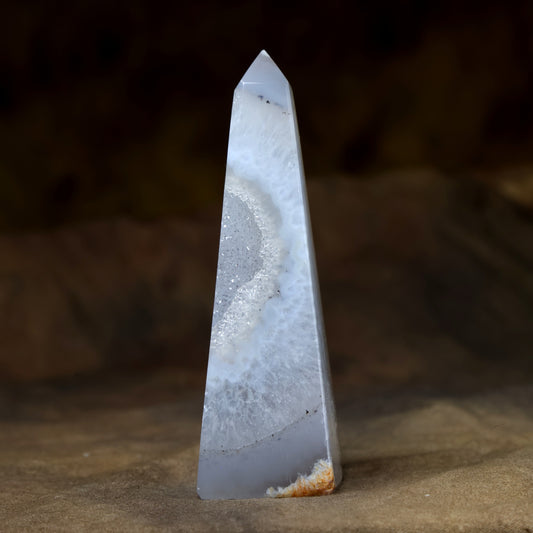 Druzy agaat obelisk