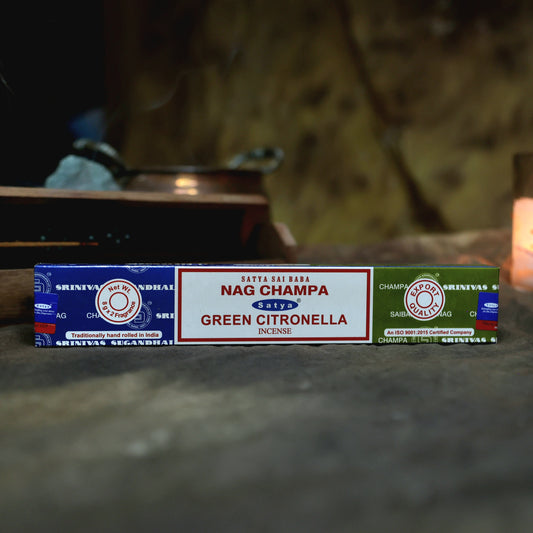 Green citronella nag champa wierook