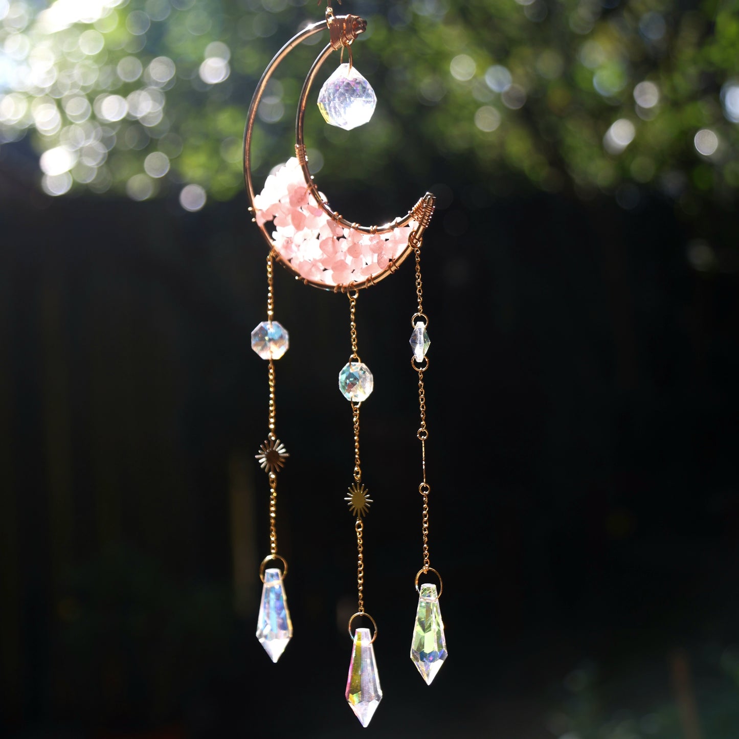 Suncatcher Red melting quartz Maan