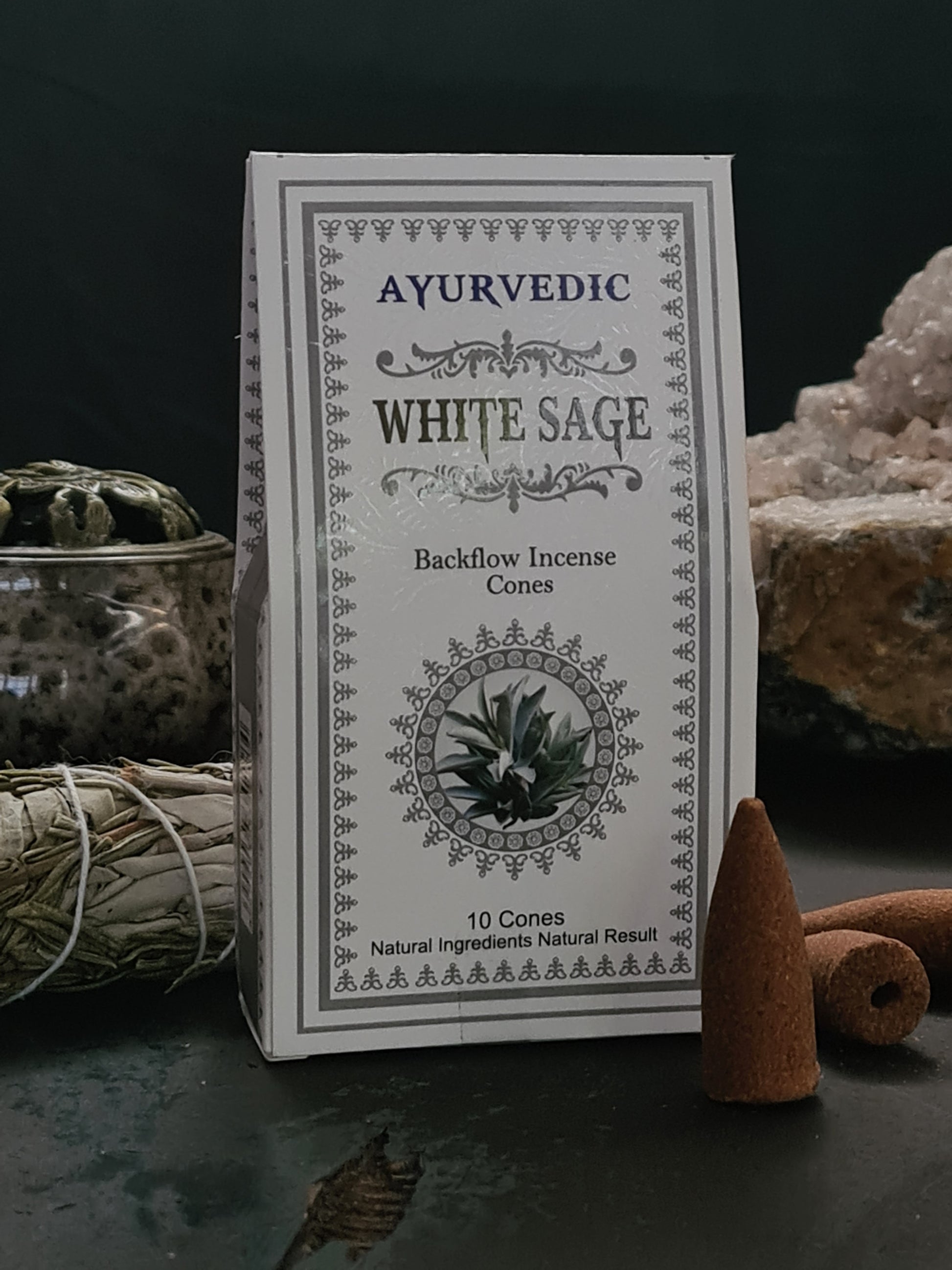 Ayurvedische Witte Salie backflow wierookkegels